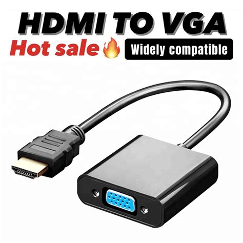 Hdmi To Vga Gold Plated Hdmi To Vga Adapter Male To Female For