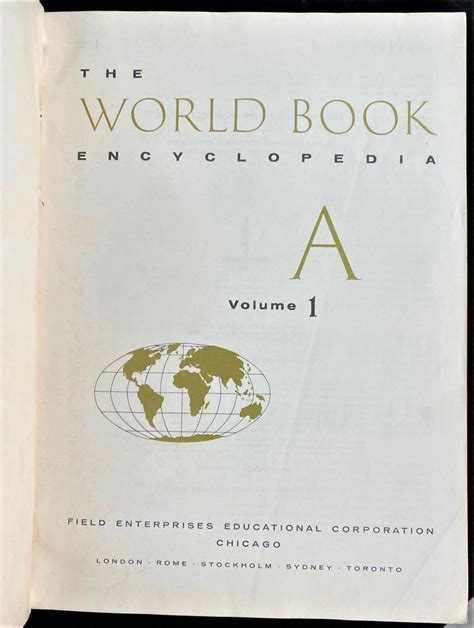 Lot The World Book Encyclopedia Set Volume Set