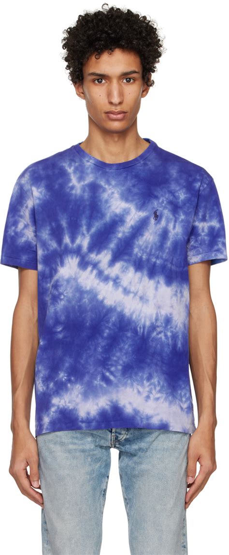 Polo Ralph Lauren Blue Tie Dye T Shirt SSENSE