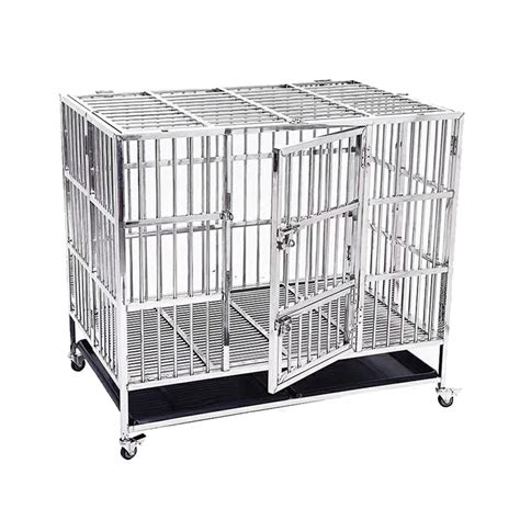 pet cage heavy duty foldng animal big dog cage stainless steel china