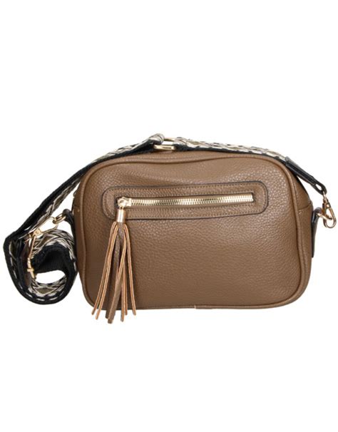 Bolso Bandolera Taupe Para Mujer Chenson Bj Online En Megacalzado