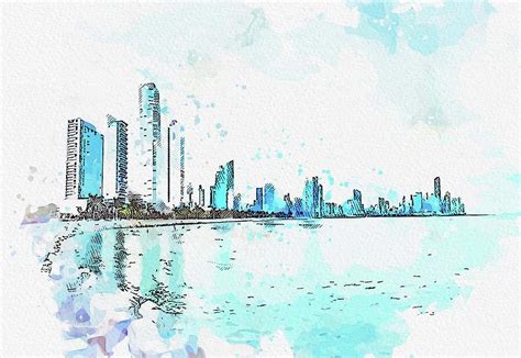 .Panama City, Panama Painting by Celestial Images - Fine Art America