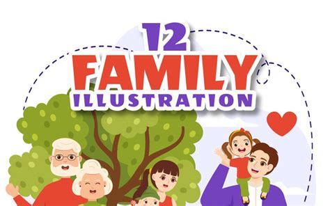 Illustration Vectorielle Des Valeurs Familiales