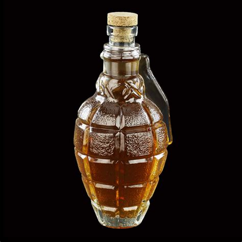 Hand Grenade Glass Whiskey Decanter The Green Head