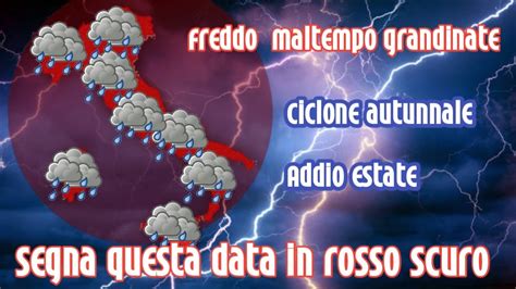 METEO ECCO QUANDO TORNA LA PIOGGIA E FINISCE IL CALDO BUONE