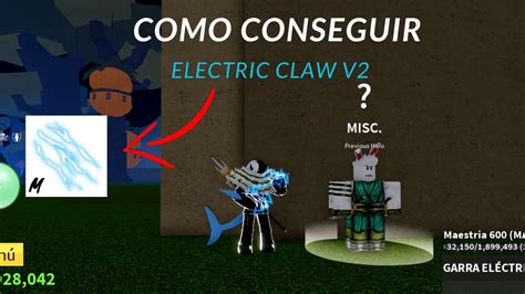 Como Conseguir Electric Claw Blox Fruits 2023 Consigue El Electro V2 En Blox Fruits Youtube