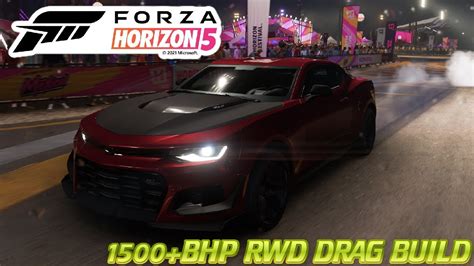 Forza Horizon 5 2018 Camaro Zl1 1le 1500 Bhp Rwd Drag Build Tune