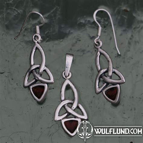 KIRA Silver Pendant Garnet Drakkaria Pendants With Gemstones Silver