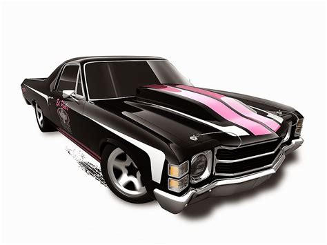 T Hunted Os carros do lote E da Hot Wheels em ilustrações