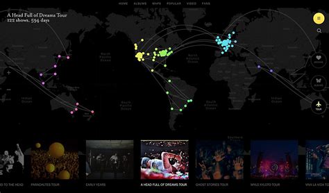 Coldplay Timeline Communication Arts