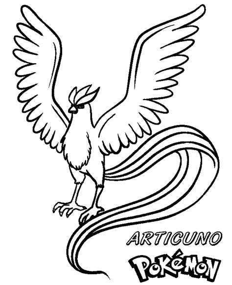 De Articuno Colouring Pages In Pokemon Coloring Pages Articuno