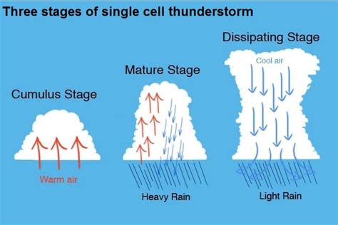 What are the different types of thunderstorm?