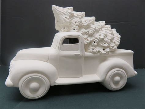 Truck With Tree In Ready To Paint Ceramic Bisque Ready To Paint Ceramics Ceramic Painting