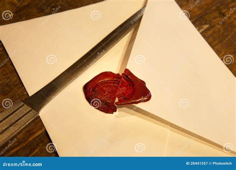 Broken Wax Seal Royalty Free Stock Photography Image 20441557