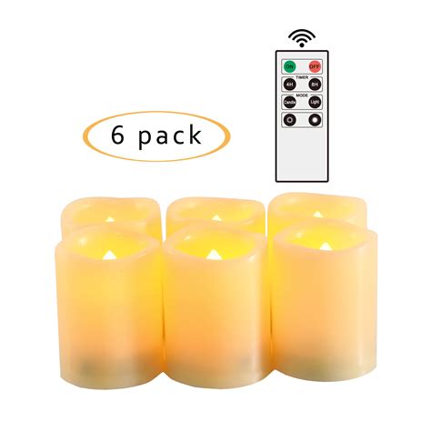 Flameless LED Battery Operated Votive Candles With Remote And Timer 1 5