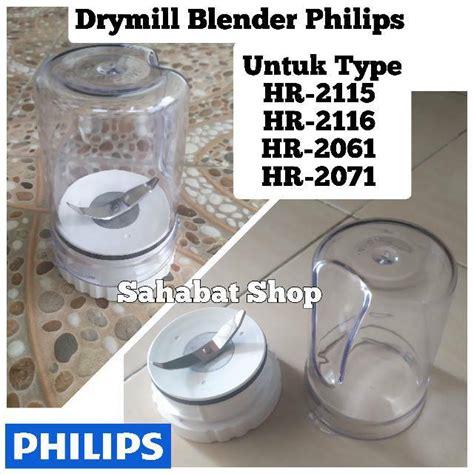 Jual Gelas Bumbu Pisau 1Set Blender Philips HR 2115 HR 2116 HR 2061