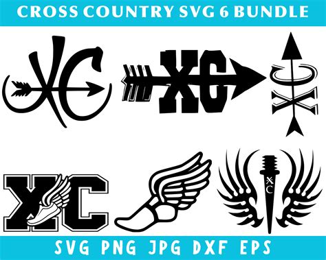 Cross Country Logo Clipart Cross Country Clipart Etsy