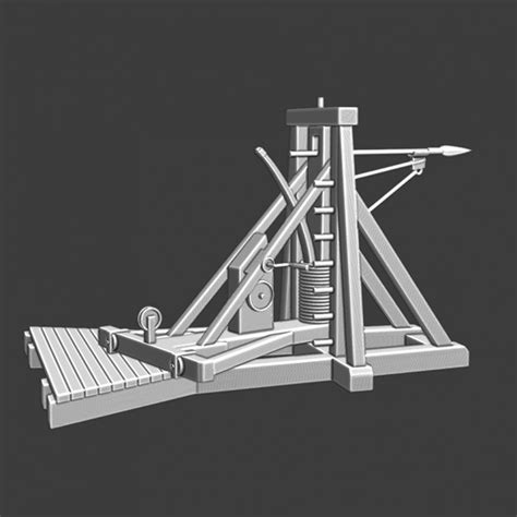 3d Printable Medieval Arrow Thrower Siegemachines By Northern