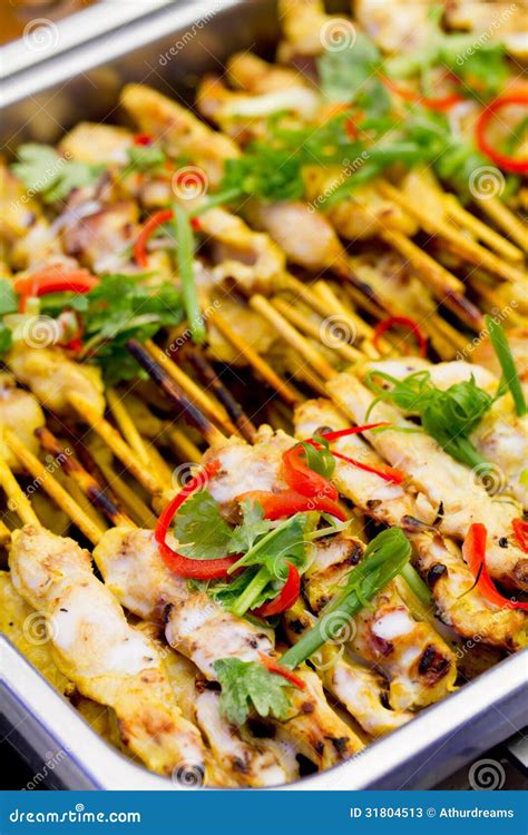 Pork Satay Thai Style Food Stock Image Image Of Thai 31804513