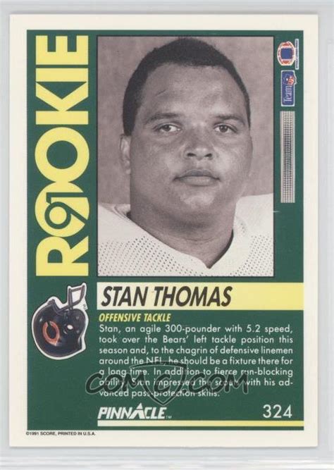 1991 Pinnacle Base 324 Stan Thomas Comc Card Marketplace