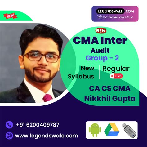 CMA Inter New Syllabus Auditing Regular Batch By CA CS CMA Nikkhil