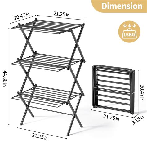 Snapklik APEXCHASER Collapsible Clothes Drying Rack Multi Level