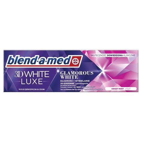 Blend a med 3D White Luxe Glamorous White Pasta do zębów 75 ml Zakupy