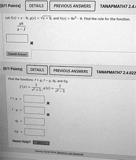 Video Solution Let K X X 9 G X âˆš X 9 And H X 9x 9 Find The Rule For The