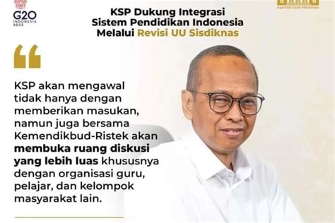 Kantor Staf Presiden KSP Dukung Harmonisasi Dan Sinkronisasi PP