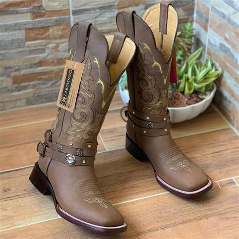 Abolengo Yoali Botas Vaqueras Para Mujer Cuadradas Vaquero Boots