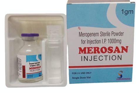 Merosan Meropenem Sterile Powder Injection 20 Ml Strength 1 Gm At