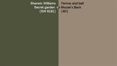 Sherwin Williams Secret Garden Sw Vs Farrow And Ball Mouse S