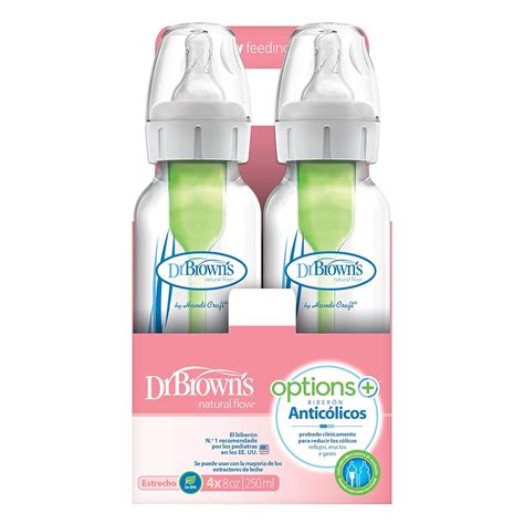 Dr Browns Natural Flow Biberones estrechos anticólicos Options 8