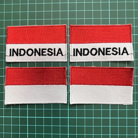 Jual Logo Bordir Bendera Merah Putih Indonesia Shopee Indonesia