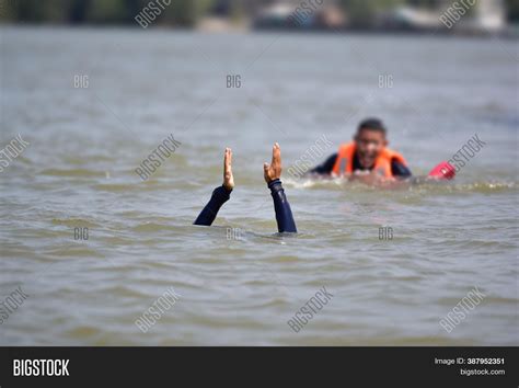 Lifeguard Rescue Tube Image And Photo Free Trial Bigstock