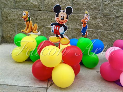 Mickey Mouse Clubhouse birthday party Balloon wood guest table