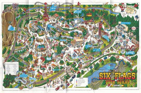 Six Flags Over Texas Map And Brochure 1961 2024