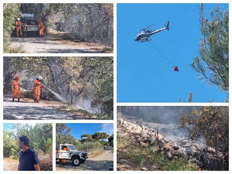 San Bartolomeo Al Mare Incendio Boschivo Minaccia Abitazioni In Via