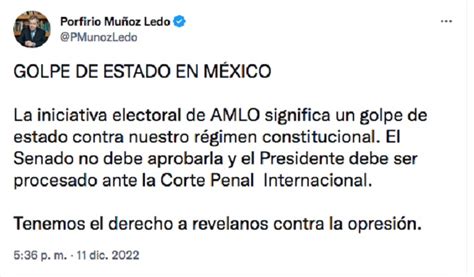 Reforma electoral de AMLO un golpe de Estado El Día oficial