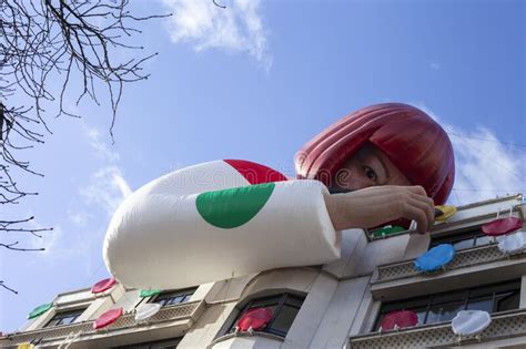 Paris France January 13 2023 Yayoi Kusama X Louis Vuitton Giant Sculpture By A Japanese