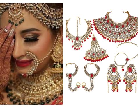 Indian Bridal Jewellery Dulhan Wedding Jewelry Set Beautiful Etsy