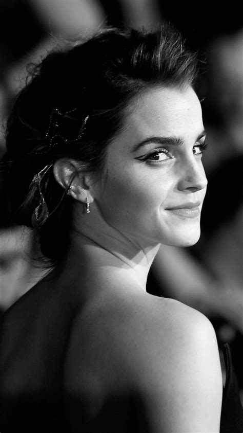 1080x1920 Emma Watson Celebrities Girls Hd Monochrome Black And