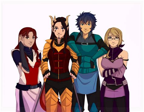 Rwby Team Amet Group Photo Commission By Batomys2731 On Deviantart