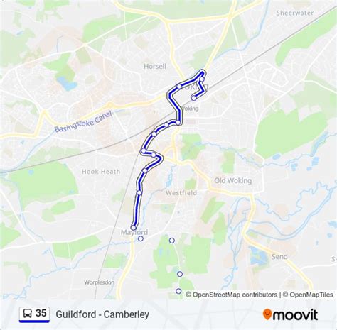 35 Route Schedules Stops Maps Woking Updated