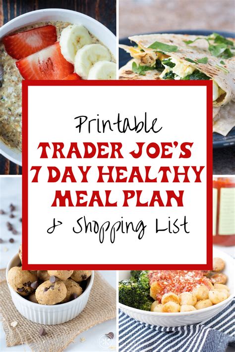 2025 Dietitian S 7 Day Healthy Trader Joe S Meal Plan And Shopping List Hungry Hobby