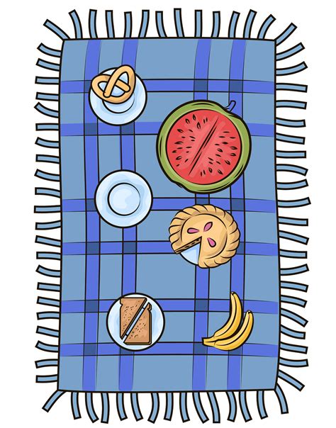 picnic blankets - Clip Art Library