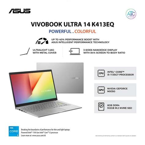 Jual Vivobook Ultra K Intel Core I G Gb Gb Ssd