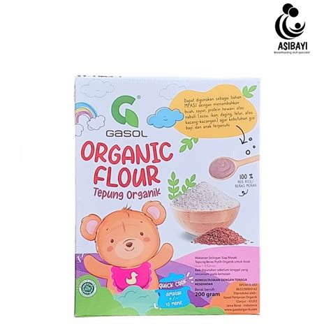 Jual Gasol Tepung Beras Merah Organik Whole Red Rice Organic 100