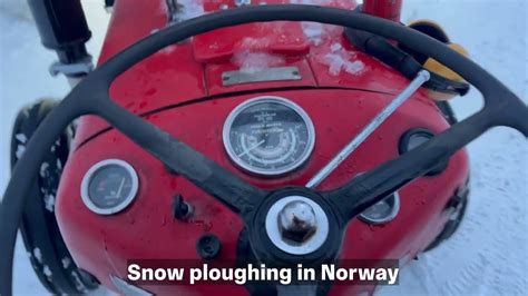 Massey Ferguson 35x Mf 35x Snow Clearing Plowing Epic Sound Youtube