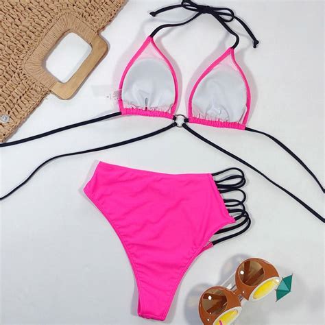 Buy Sexy Bikini High Waist Swimsuit Women Swimwear Bathing String